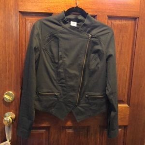 CAbi Twilight asymmetrical moto jacket